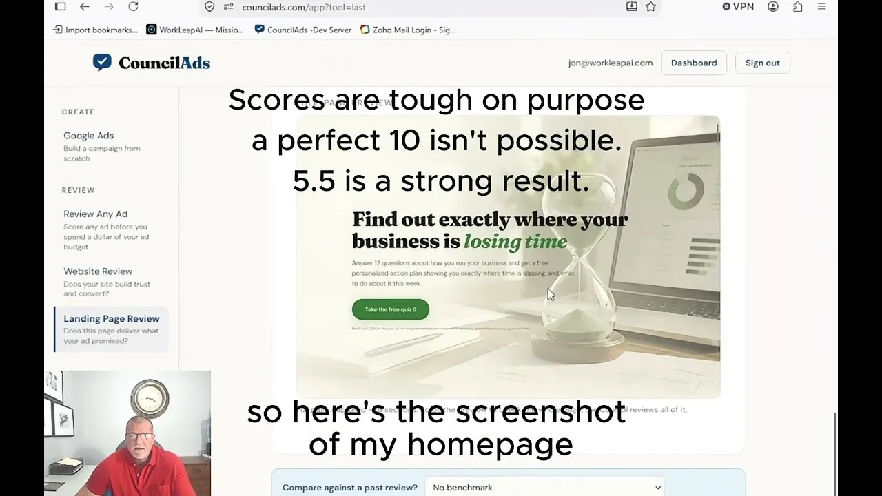Play video: Homepage vs landing page, tested live